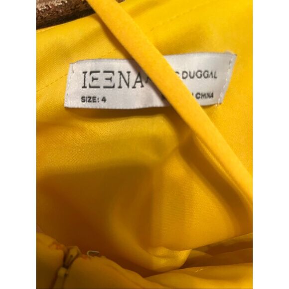 Mac Duggal One Shoulder Ruffle Mini Dress Yellow 55286 NEW NWT - Picture 8 of 8